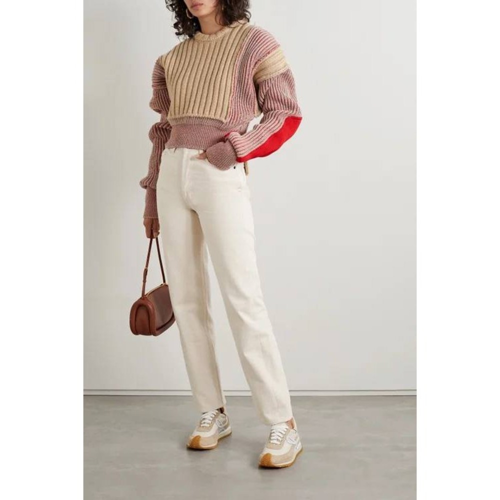Still Here Cotton Childhood High-Rise Straight-Leg Jeans Cream Ecru 29 - Picture 2 of 13